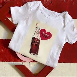 Vintage Valentine Baby Onesie Bodysuit